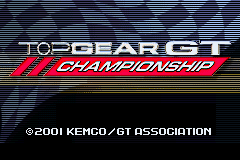 Top Gear GT Championship Title Screen
